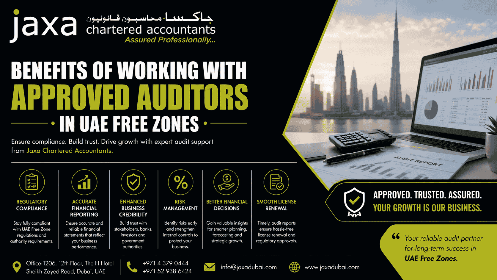 Benefits of Working with Approved Auditors in UAE Free Zones