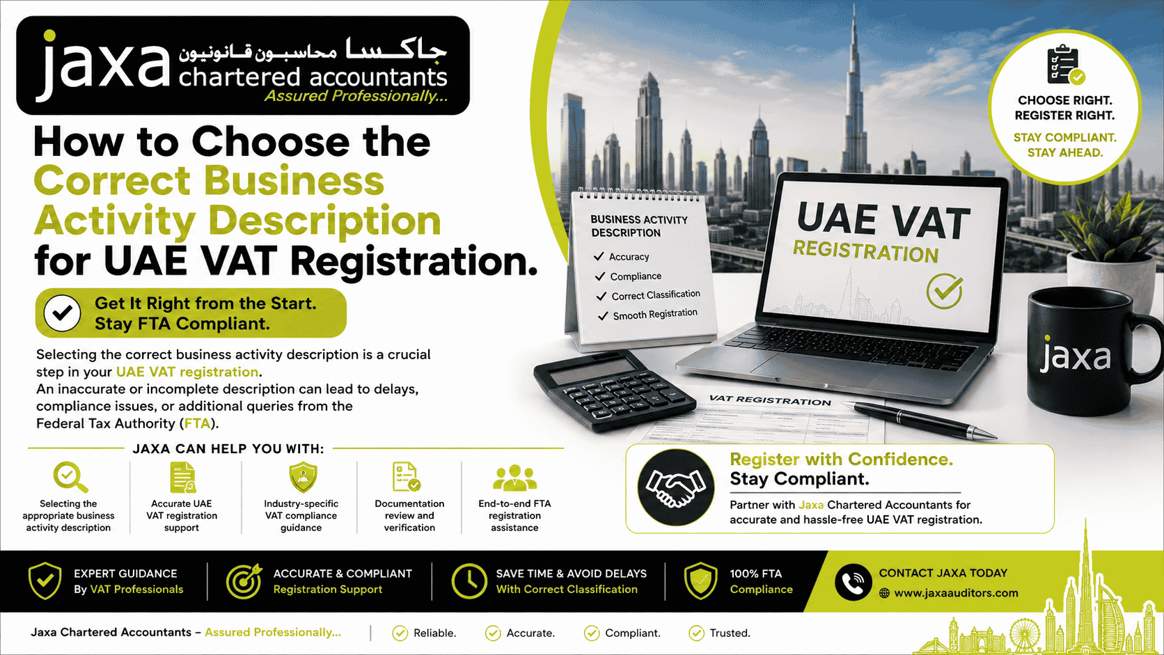 How to Choose the Correct Business Activity Description for UAE VAT Registration