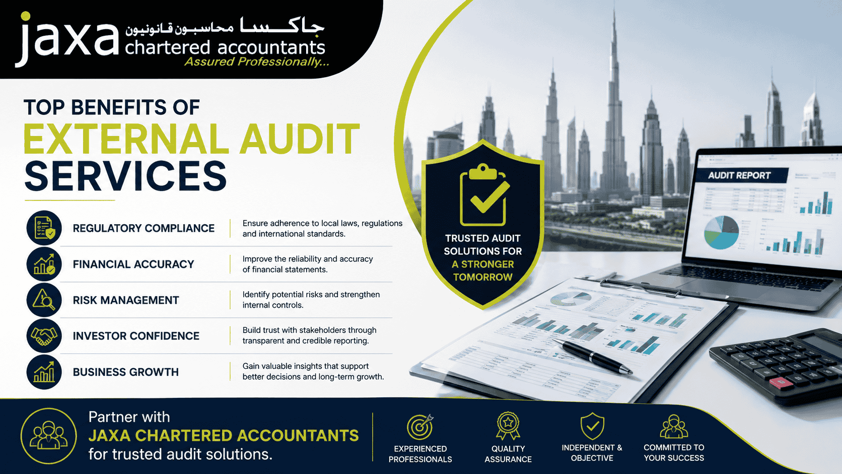 Top Benefits of External Audit Services in Dubai for business compliance & financial growth