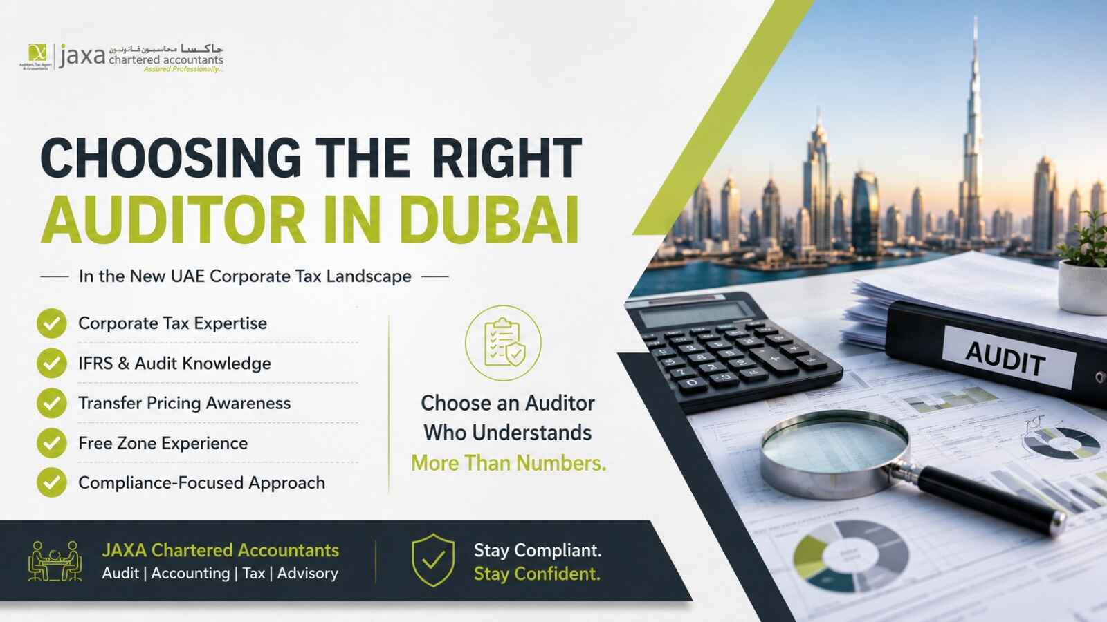 Choosing the Right auditor in Dubai in the new UAE corporate tax landscape
