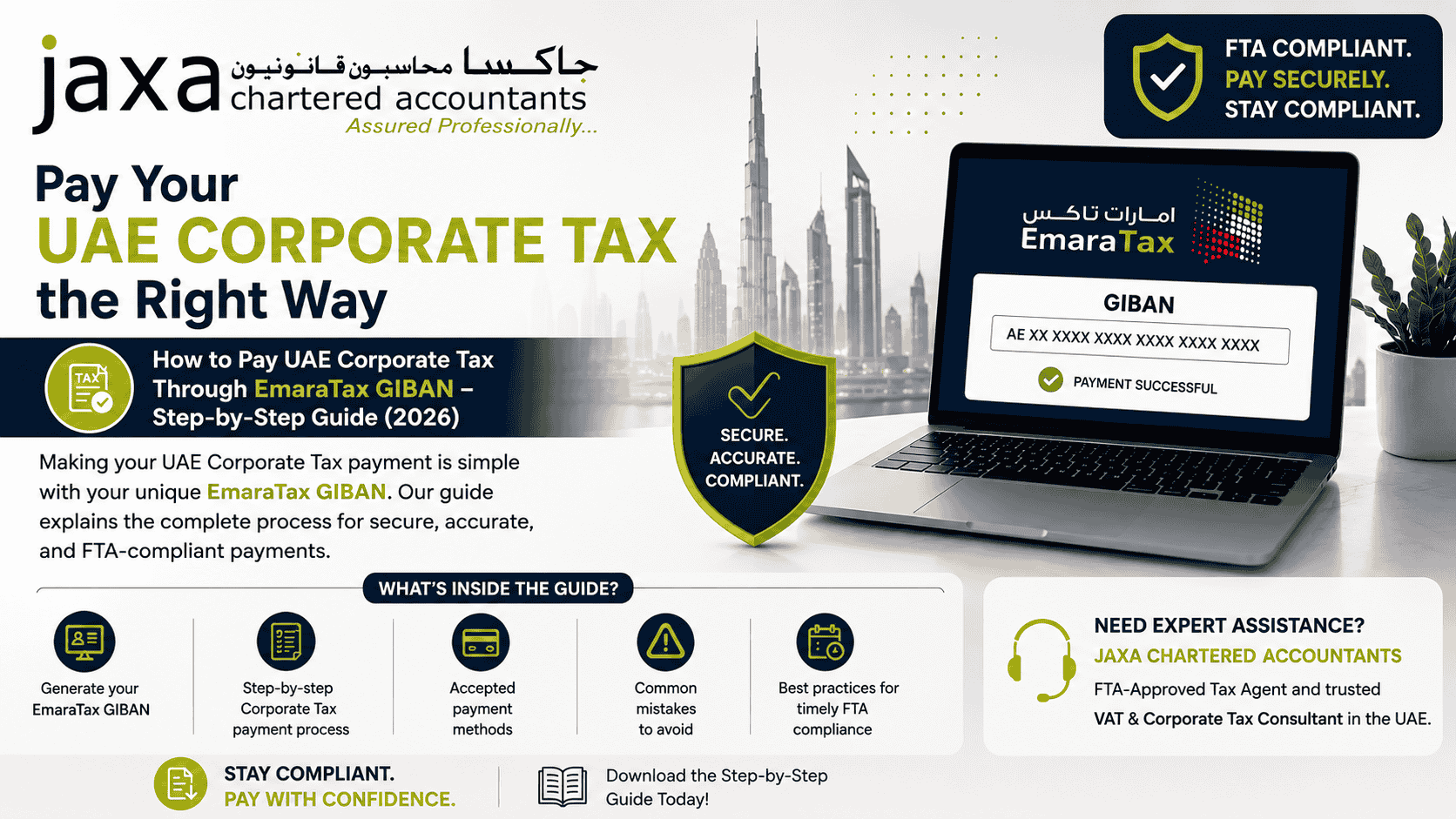 How to Pay UAE Corporate Tax Through Emaratax GIBAN in the UAE? Step-by-Step Guide 2026