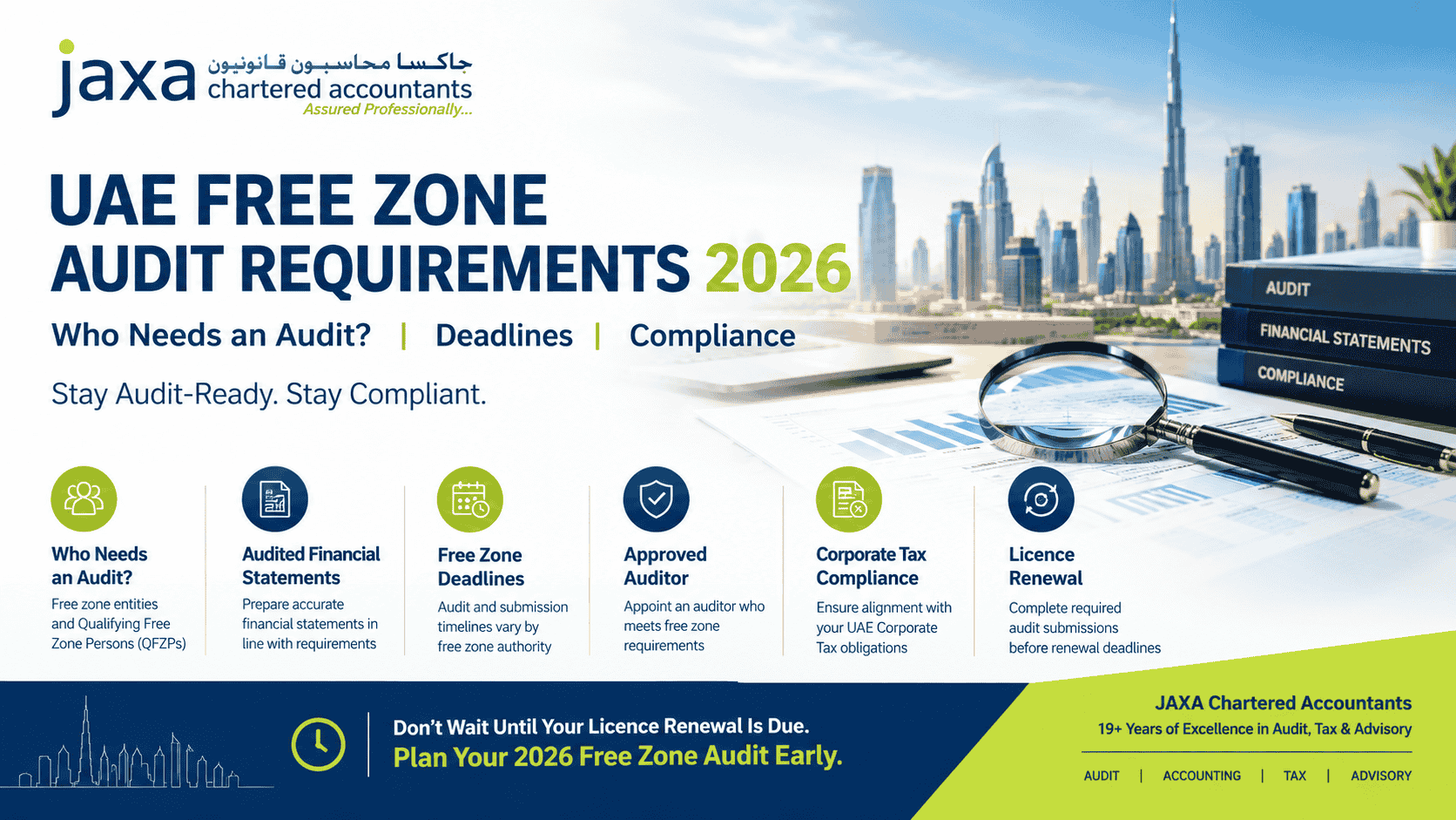 UAE Free Zone Audit Requirements 2026: Who Needs an Audit, Deadline and Compliance